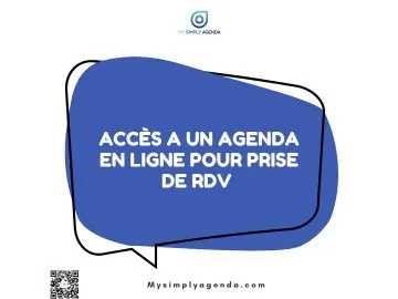 Accès à un agenda en ligne pour prise de rdv